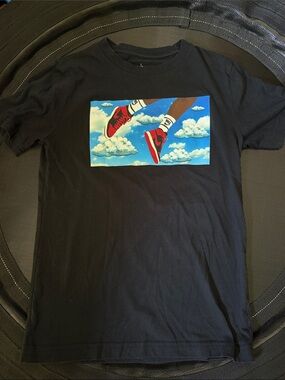 Nike Jordan Black Tee, youth medium